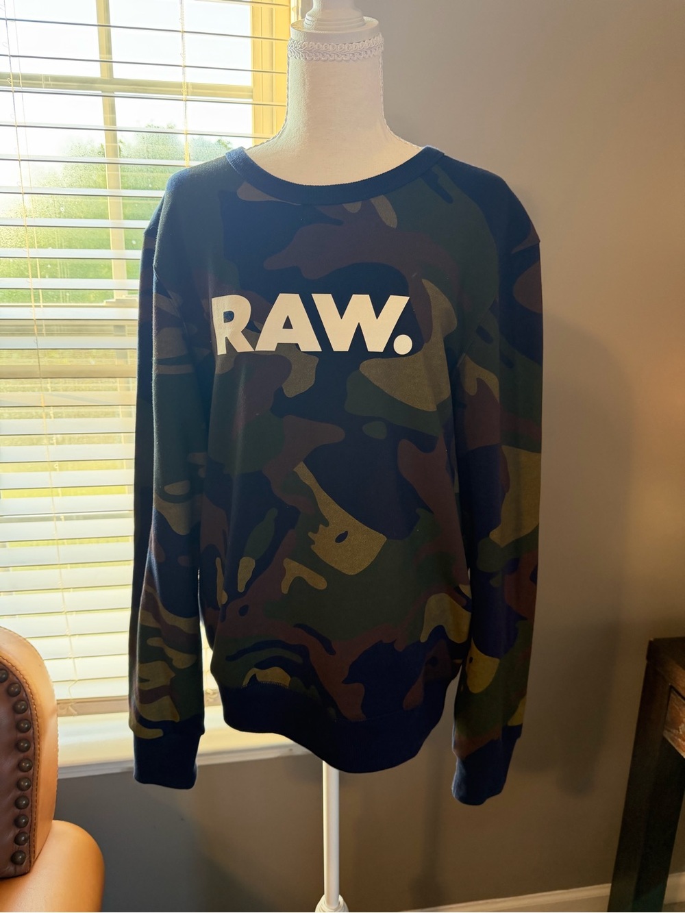 G-Star RAW Men's Camo Crewneck Sweatshirt - Green